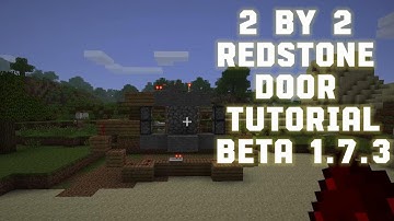 Easy 2 By 2 Redstone Door Tutorial  Beta 1.7.3