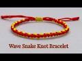 EASY! Wave Snake Knot Bracelet