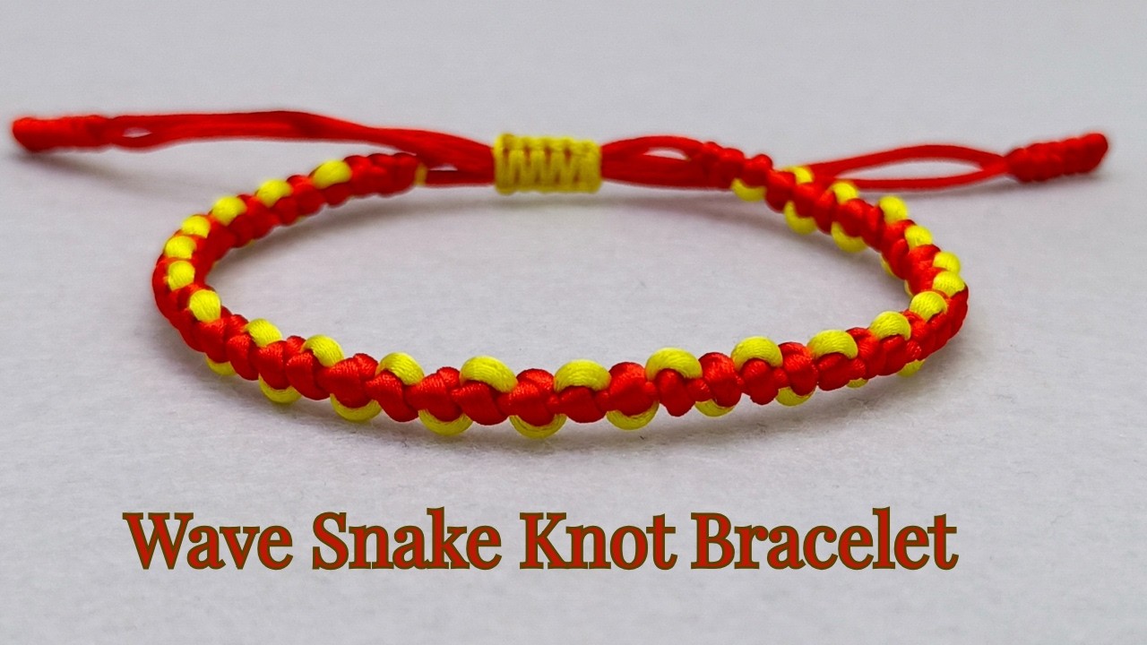EASY! Wave Snake Knot Bracelet