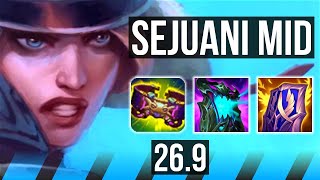 SEJUANI vs SYNDRA (MID) | Good KDA: 11/1/7, 33K damage | KR Master | 26.9