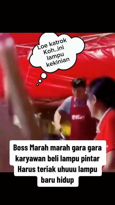 Bos marah-Marah karena karyawan beli lampu harus berteriak UHU baru lampu nyala #viral #tiktok #lucu