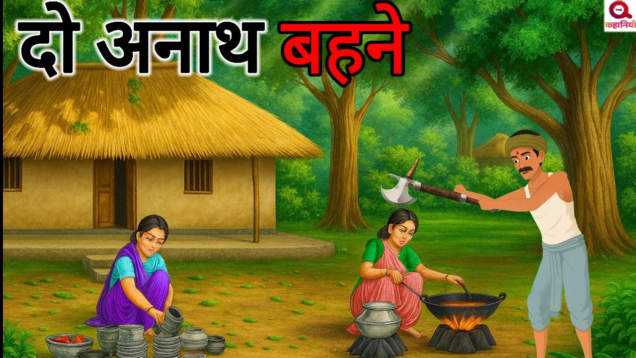 दो अनाथ बहनों का घर | Hindi Story |Kahani | Moral Stories |cartoon storyHindi |