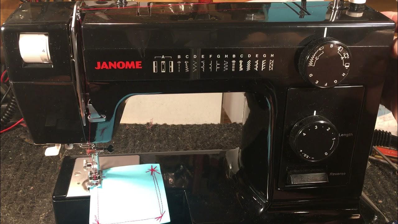 Janome HD 1000 BE (Black) review and one thumb up recommend to buy (video  100) 