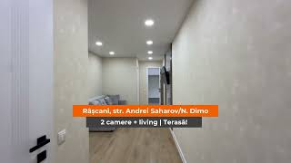 Râșcani, str. Andrei Saharov/N. Dimo, 2 camere + living+ Terasă! | ACCES IMOBIL