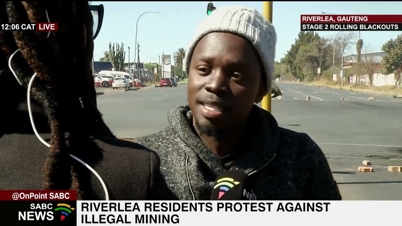 Riverlea residents protest against illegal mining
