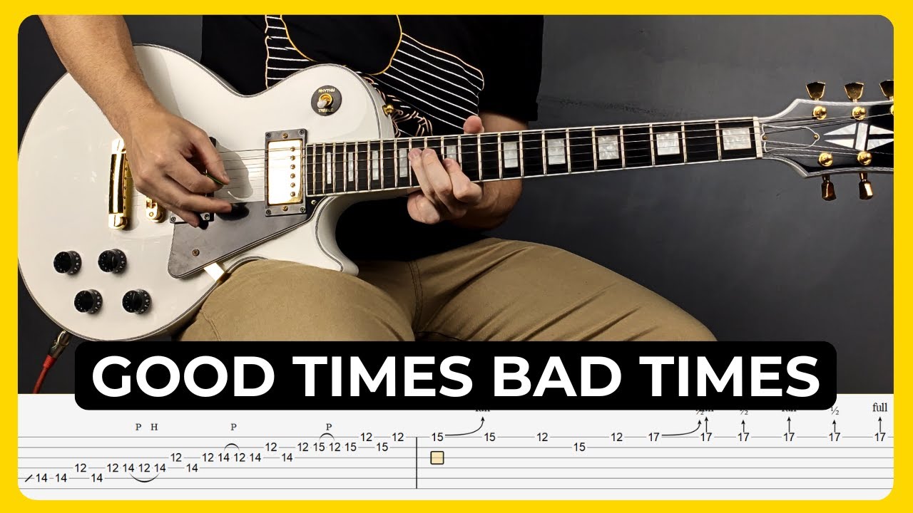 Good Times Bad Times - Led Zeppelin | Tabs | Guitar Lesson | Cover | Tutorial | All Guitar Parts