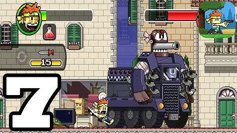 Dan the Man: Action Platformer - Gameplay Walkthrough Part 7 - Stage 8-2-3 Second Half (Android/iOS)