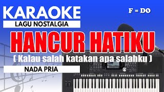 Karaoke - Hancur Hatiku // Nia Daniaty ( Nada Pria )