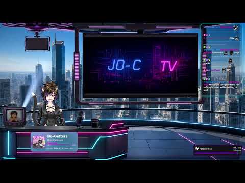 Jo-C TV. AiVtuber Talk show. Live from Neon Hollow. Clips/Commercials/Comedy
