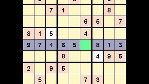 How to Solve Washington Post Sudoku L5 January 17, 2021