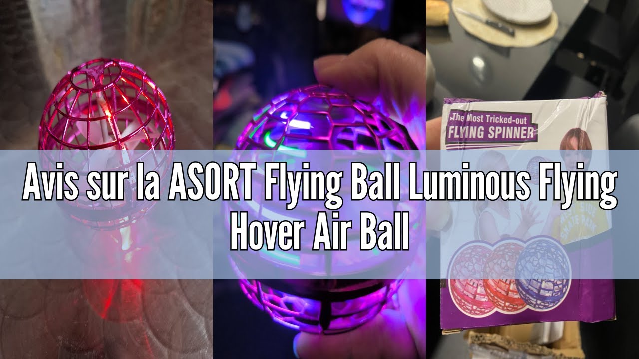 Avis sur la ASORT Flying Ball Luminous Flying Hover Air Ball, LED Boomerang Ball, Spinner Mini Magic