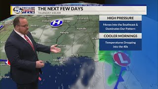 Drier Pattern Ahead, Cooler Mornings This Week