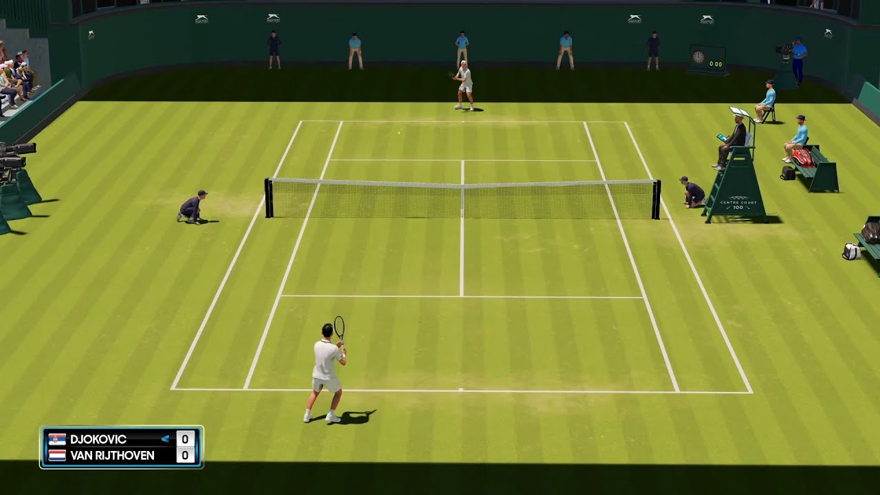 AO Tennis 2 - Novak Djokovic vs Tim van Rijthoven - PC Gameplay