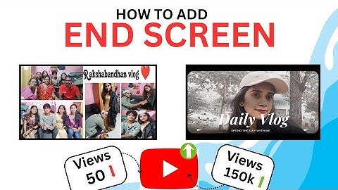 How to add end screen on YouTube 👈🏼 | VIEWS INCREASE ⬆️ #endscreenyoutube #endscreen #viewsincrease