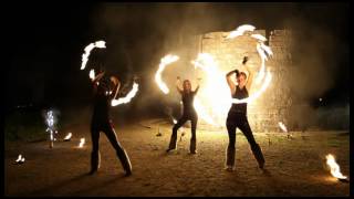 Фаер-шоу от арт-проекта Иллизиум. Fire-show from art-project ILLIZIUM