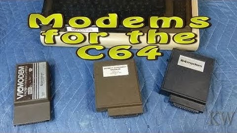 Modems for the Commodore 64 - Slow Fun....