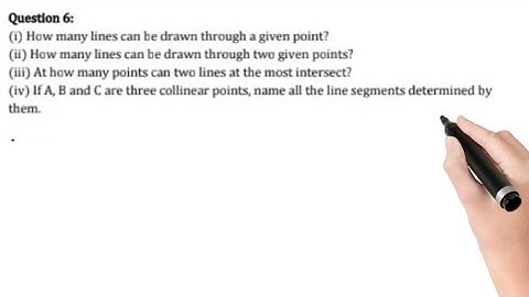 In How many lines can be drawn to pass through a given point...
