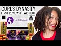 Curls Dynasty week 1 Twistout and full wash day review type 4 natural hair