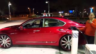 Lexus Ls 460 on candy and 24's Forgiatos
