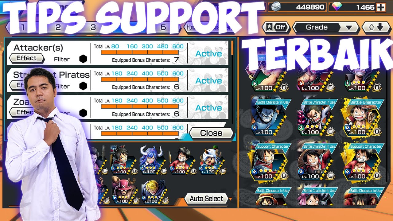 Pemula Harus Tau !!! Tips Build Support Terbaik Setelah 4th Anniversary 🔥🔥 - One Piece Bounty Rush