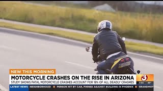 Motorcycle crashes are on the rise in Arizona
