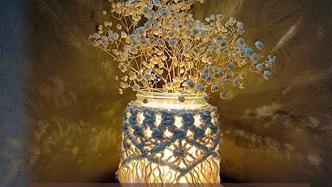 DIY I Macrame Jar Cover I Macrame Jar Lantern l Macrame for Beginners l Jar Decoration Ideas