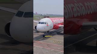 Indonesia Air Asia A320 Landing Soekarno Hatta Airport Jakarta  #shorts