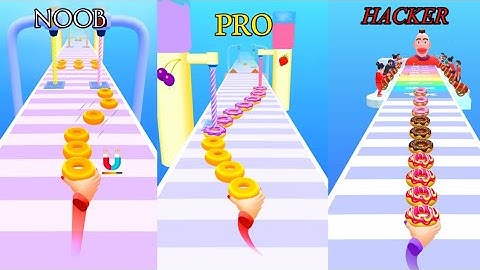 Donut Stack 3D All Levels Gameplay Walkthrough Android Ios Game