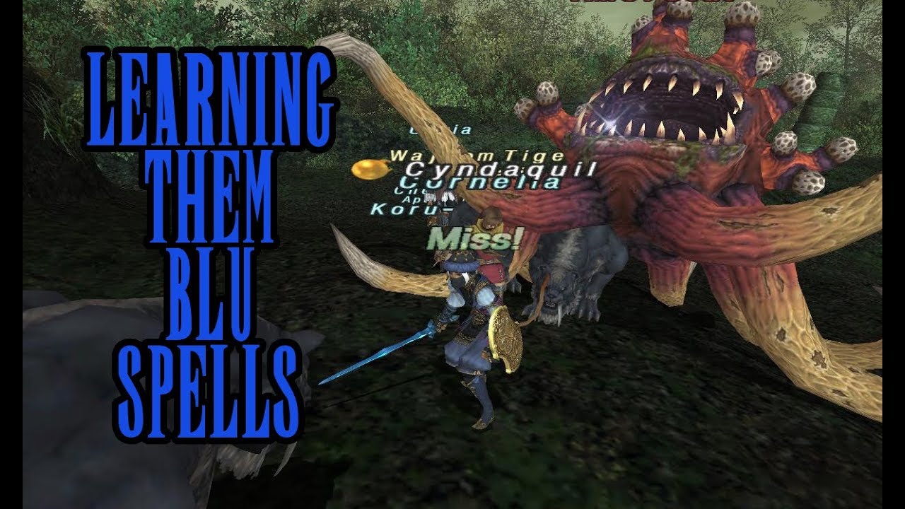 FFXI Learning them BLU Spells 11/30/2017 YouTube