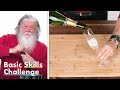 50 People Try To Open A Champagne Bottle | Basic Skills Challenge | Epicurious