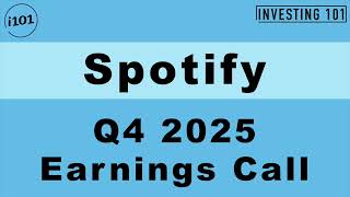 Spotify Q4 2025 Earnings Call Update
