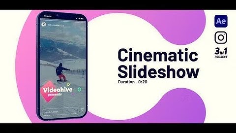 Modern Slideshow Vertical After Effects Template Download