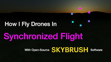 How I fly Drones in Synchronized Flight with Open-Source SKYBRUSH software.