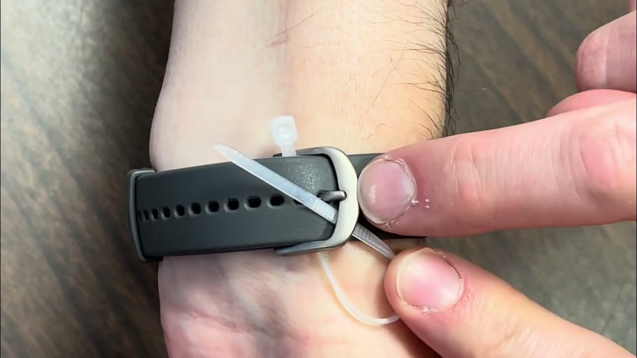 actiwatch soft rubber band zip tie APPLICATION YouTube
