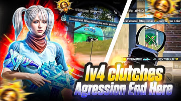 AGRESSION END HER 🤯1V4 CLUTCHES 😨HIGH CONQUEROR TIER 😮‍💨