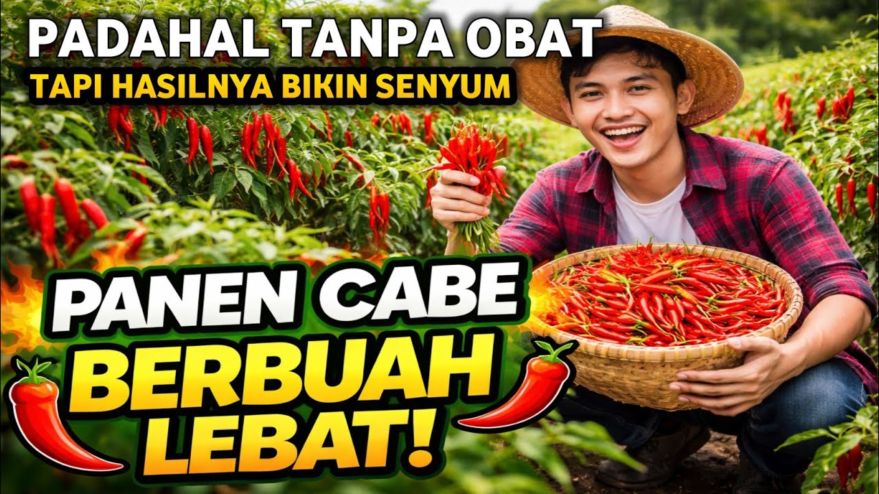 NGGAK RUGI MANFAATKAN LAHAN INI‼️Panen Cabai Lagi Mahal! 🌶️ Bikin Senyum - Hasil Kebun Melimpah 