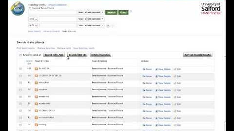 Saving Searches in EBSCO