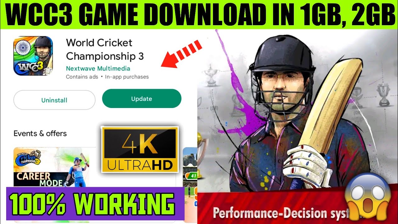 World Cricket Championship 3 for Android - Download