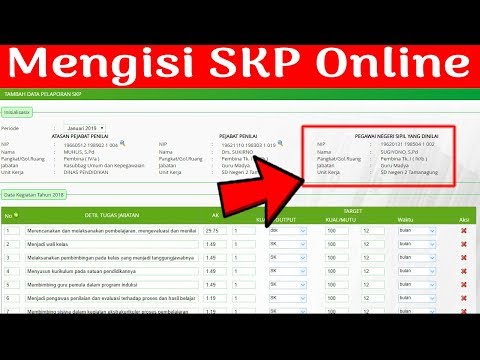 Cara Mengisi SKP Online