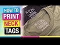 How to Screen Print T Shirt Neck Tags and Remove Sewn in Labels