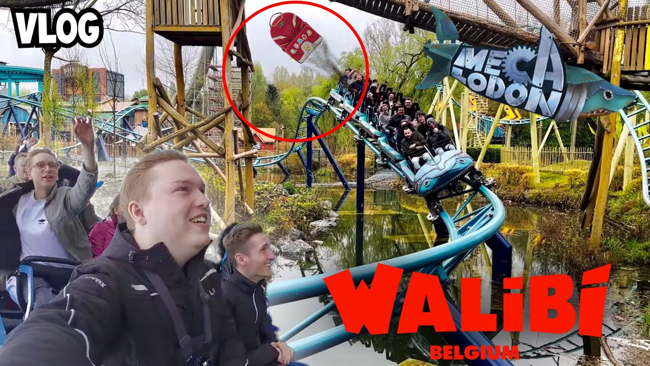 NEUE & BRILLIANTE Familienachterbahn die Rucksäcke fliegen lässt! 😅 Walibi Belgium! | Vlog 