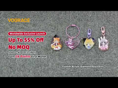 Vograce June Launch: Up To 55% OFF! Introducing our worldwide debut Diamond Keychains! 💎✨