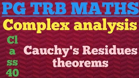 PG TRB MATHS Cauchy