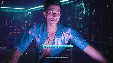 Cyberpunk 2077 - Bribing Mateo (Bartender) To Know More About Evelyn