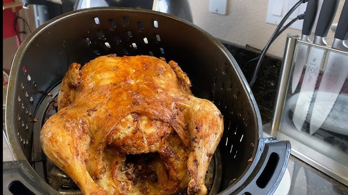 1-Hour Air Fryer Rotisserie Chicken (How To Air Fry A Whole Chicken!) -  Scrummy Lane