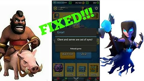 CLIENT SERVER OUT OF SYNC (error) FIXED | CLASH ROYALE | GAME FIX | GRAY GAMING