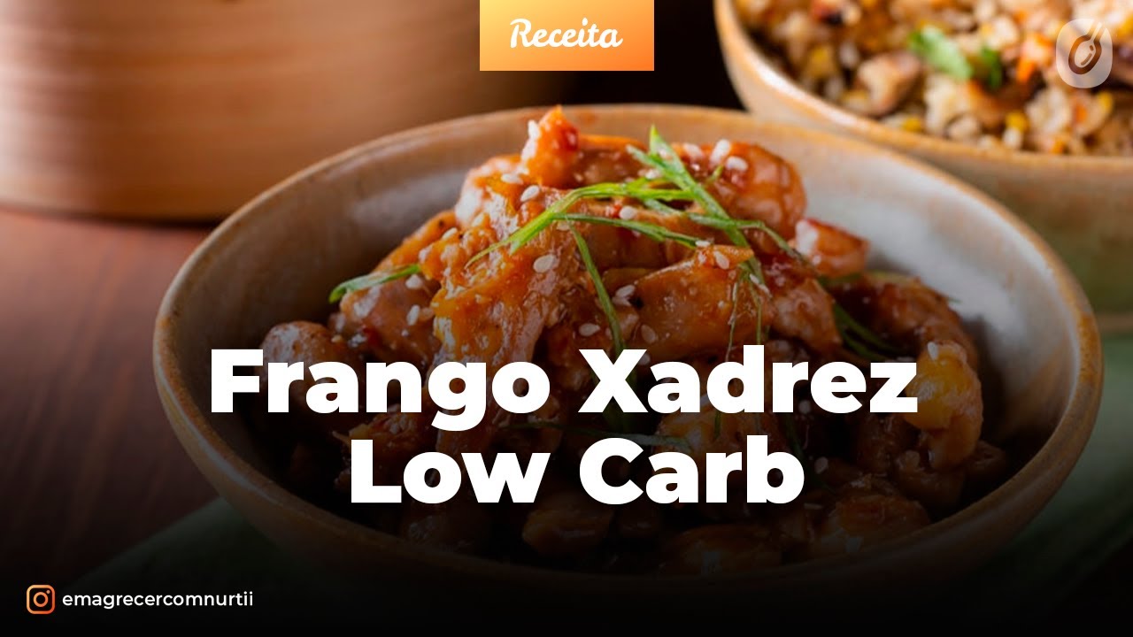 Frango Xadrez com farinha de arroz Low Carb - Low Carb todo dia