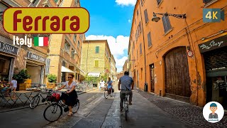 Ferrara Italy - Summer 2022 - Virtual Walking Tour City 4K 60Fps Asmr