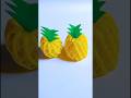 Pineapple Craft 🍍| Fruit Foam Net Craft Idea ✨  #shorts  #art  #ytshorts  #youtubeshorts
