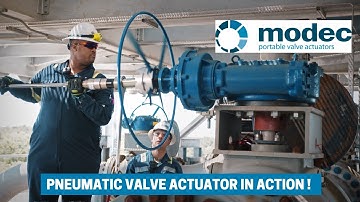 Pneumatic portable valve actuator in action !